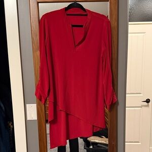 Elegant Red Women's Top